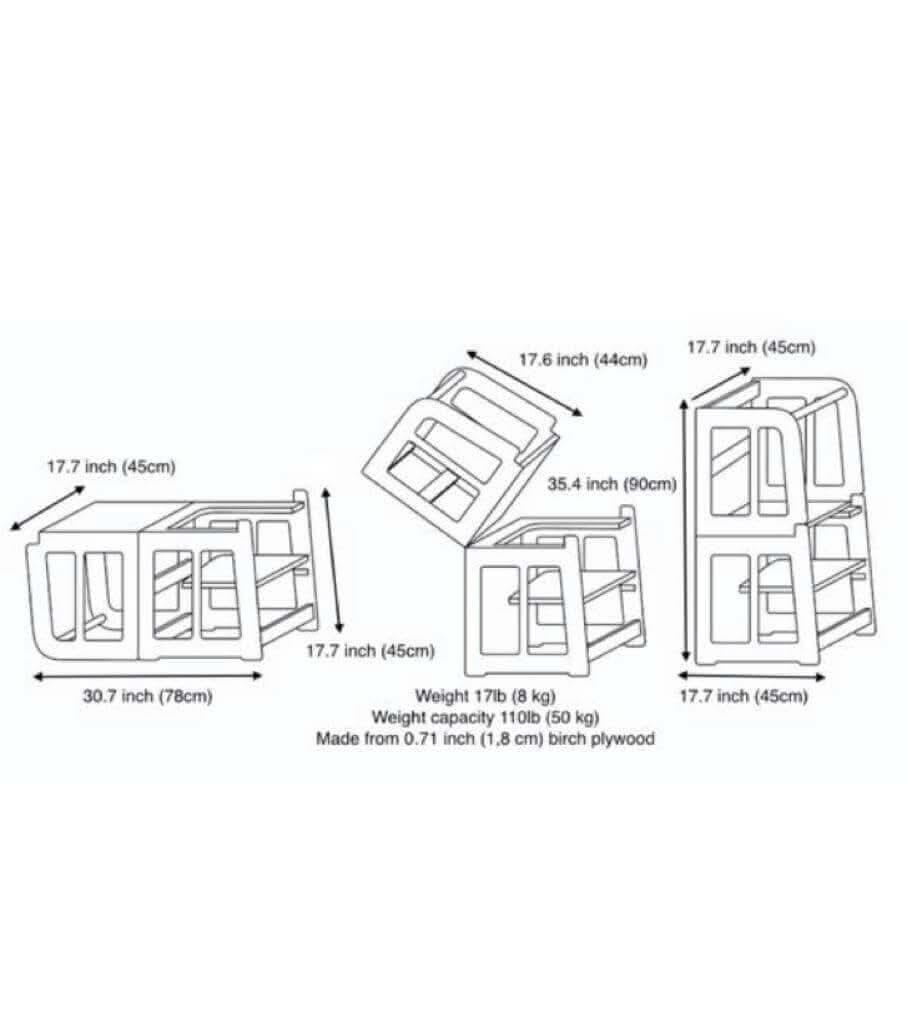 Tour d'Observation Montessori 2-en-1 avec Bureau