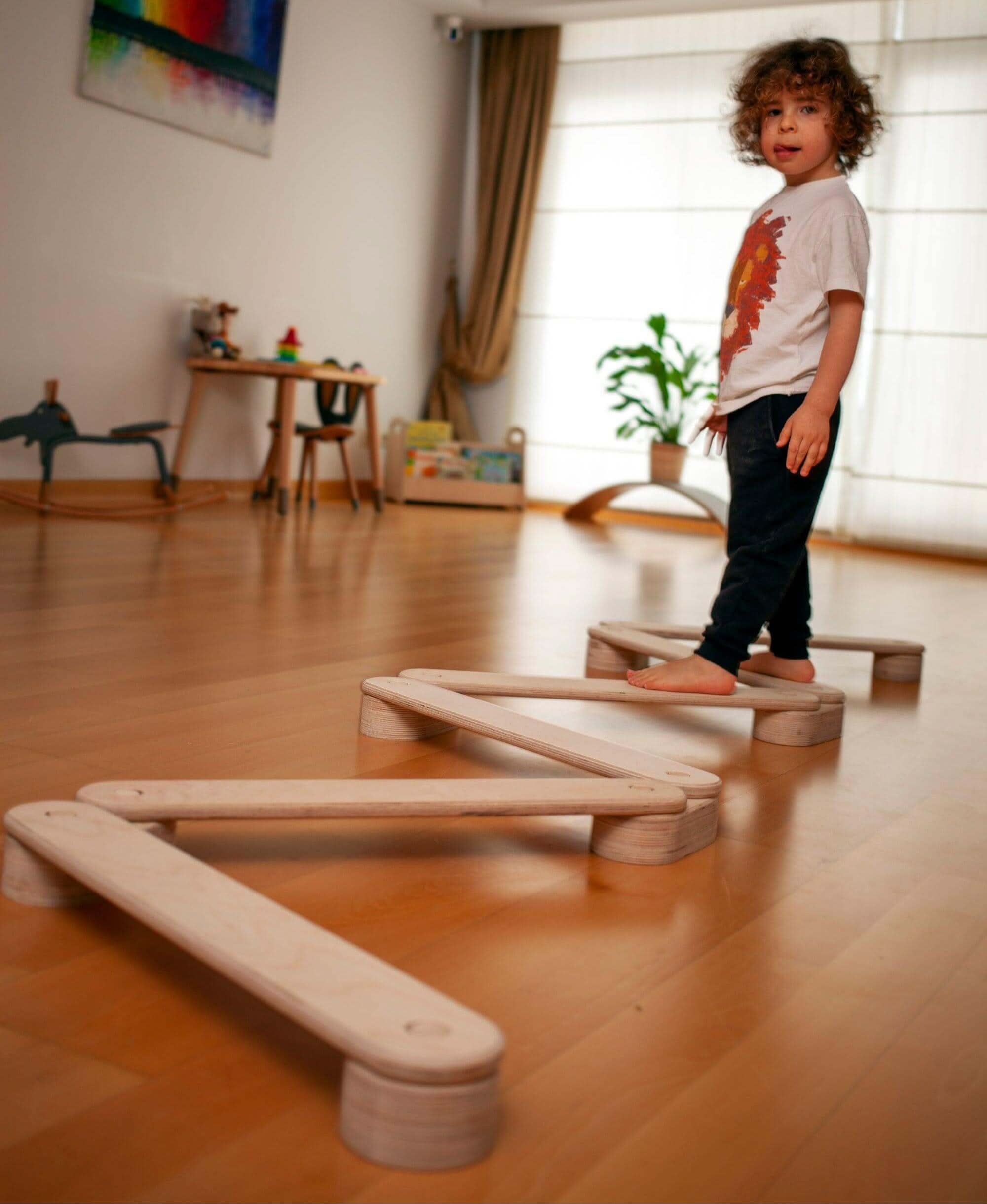 Set de Poutres d'Équilibre Montessori pour Enfants