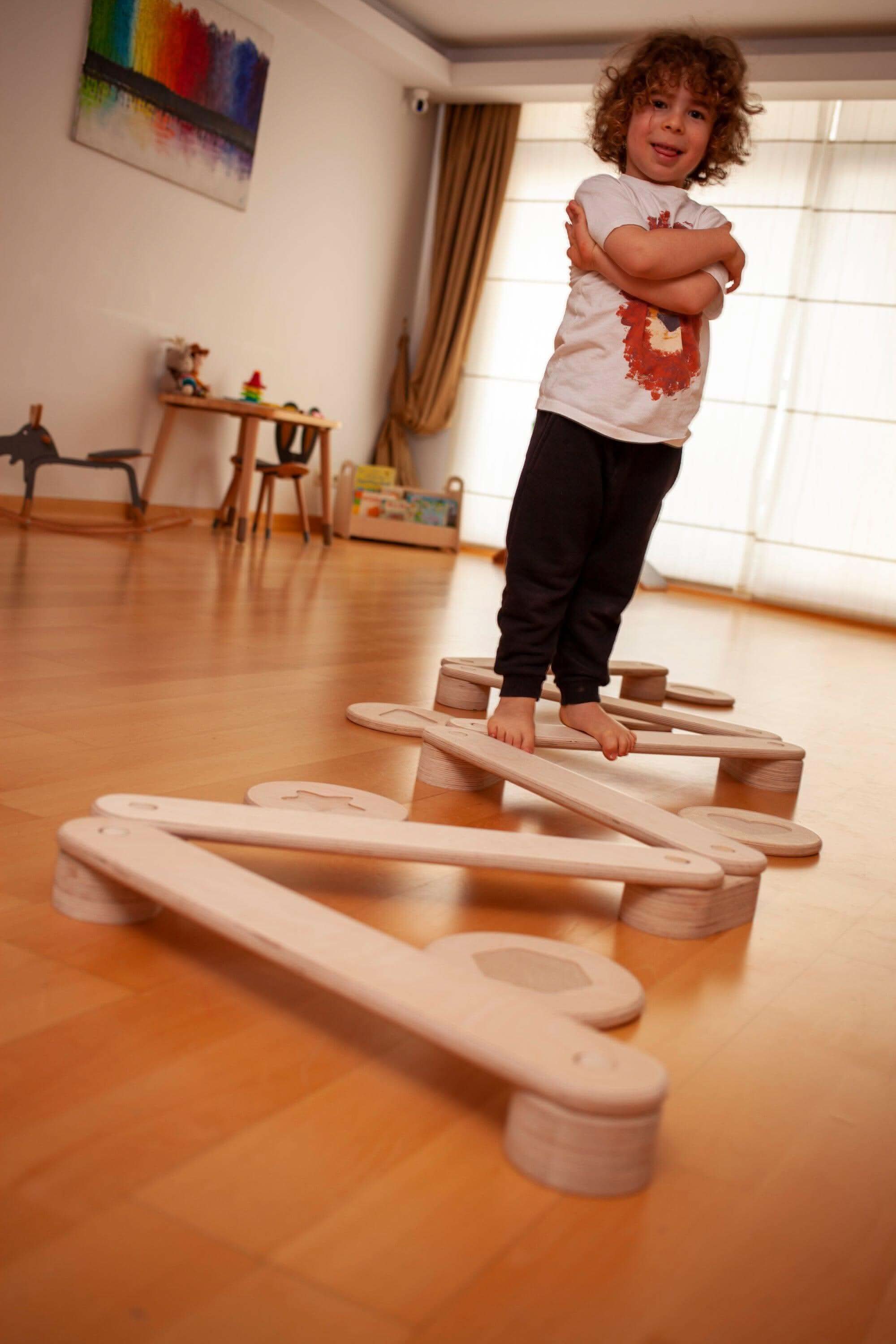 Set de Poutres d'Équilibre Montessori pour Enfants