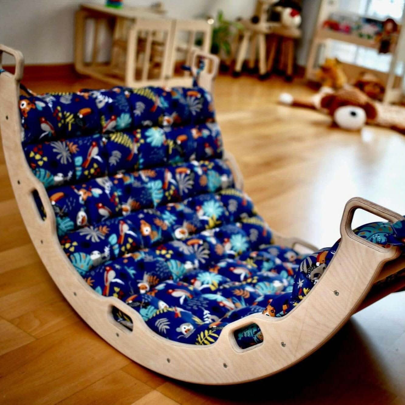 Set Complet d'Escalade Montessori : Arche, Bascule, Rampe & Coussin