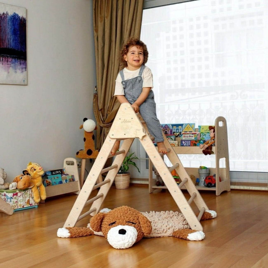 Triangle d'Escalade avec Tente, Tapis et Rampe - Pliable