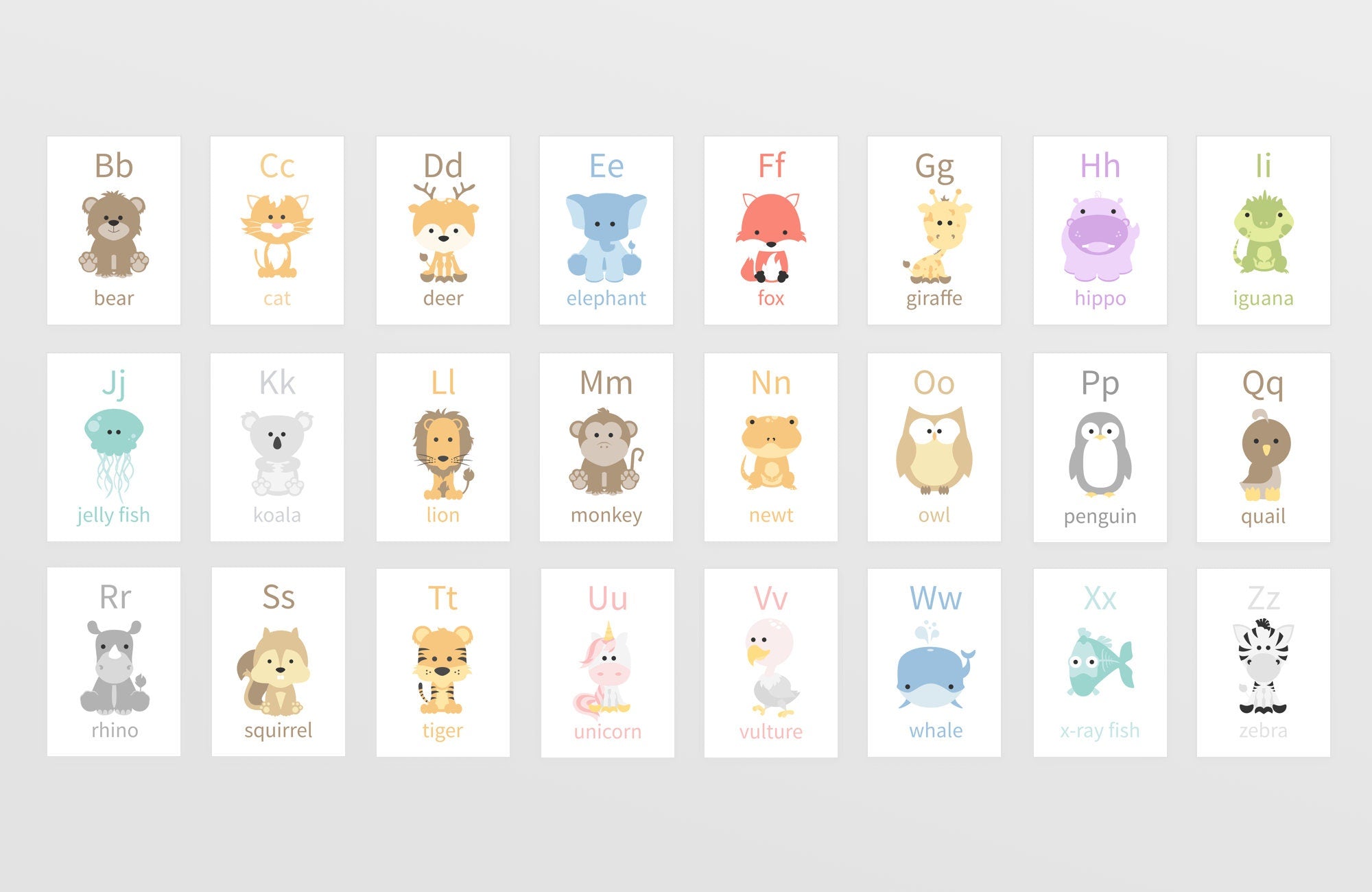 Pack de Cartes Montessori pour Tout-Petits | ABC, Chiffres, Formes, Couleurs & Météo
