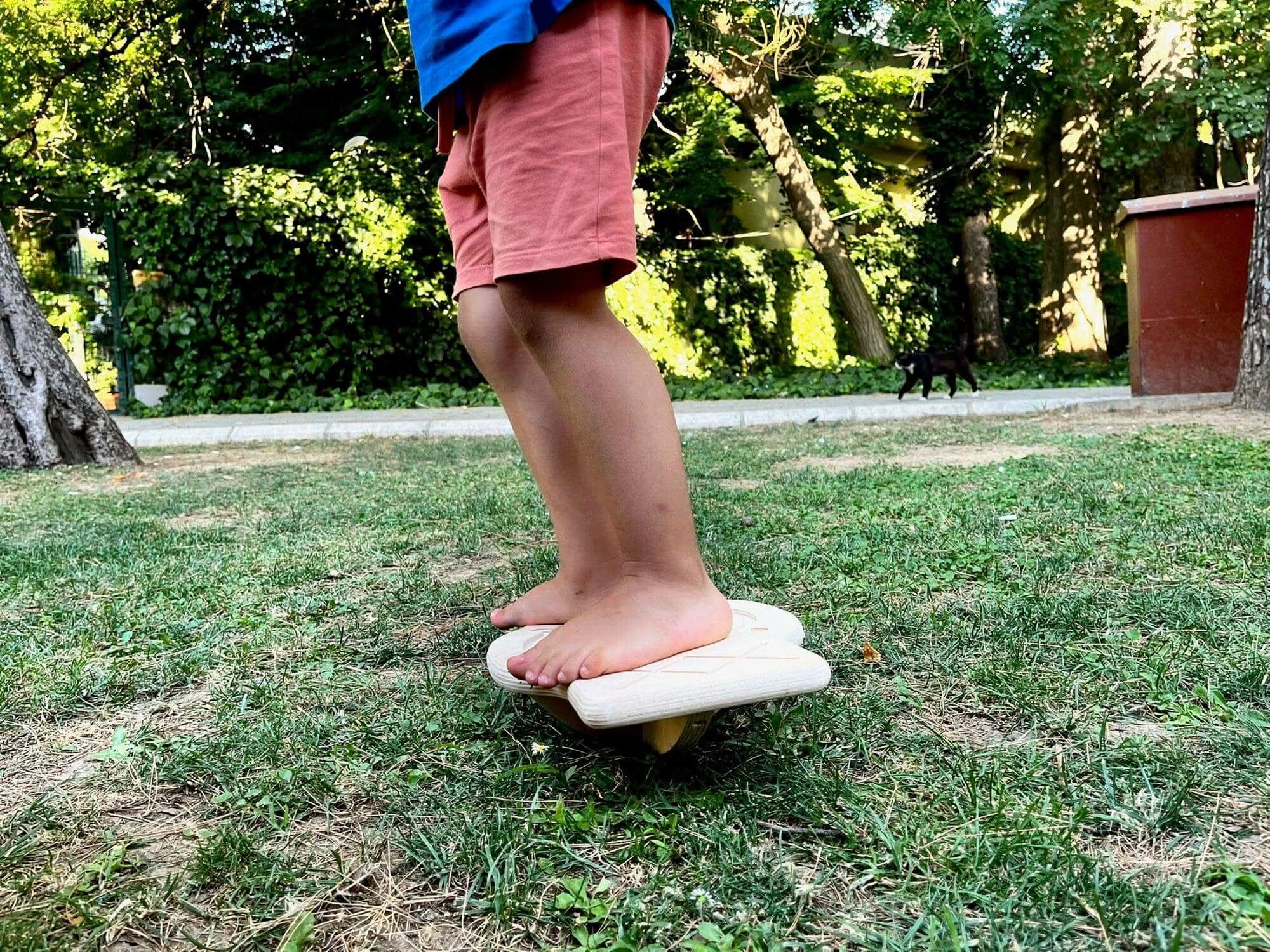 Planche d'Équilibre Labyrinthe en Bois Montessori