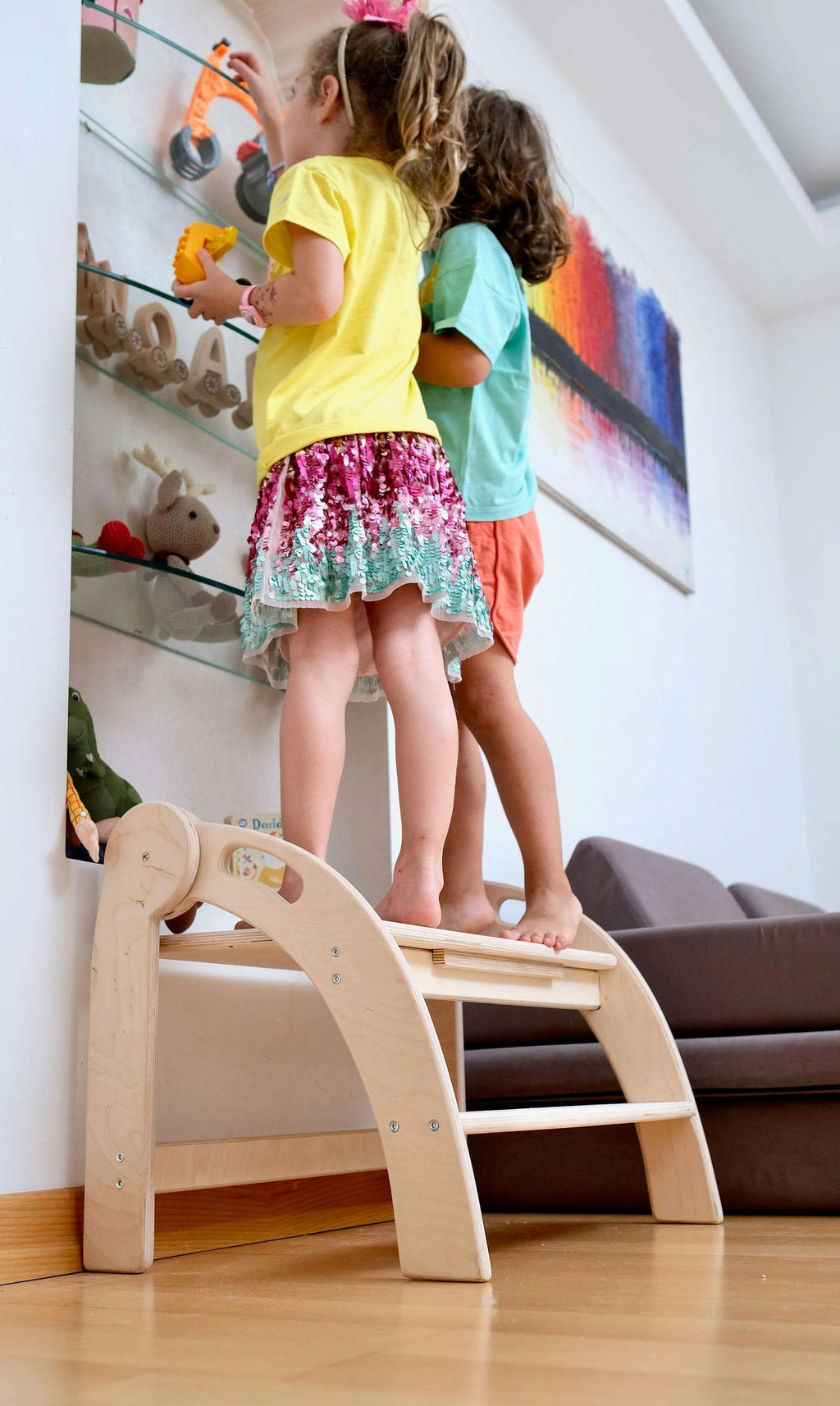Tabouret de Cuisine Montessori Pliable - 2 Places